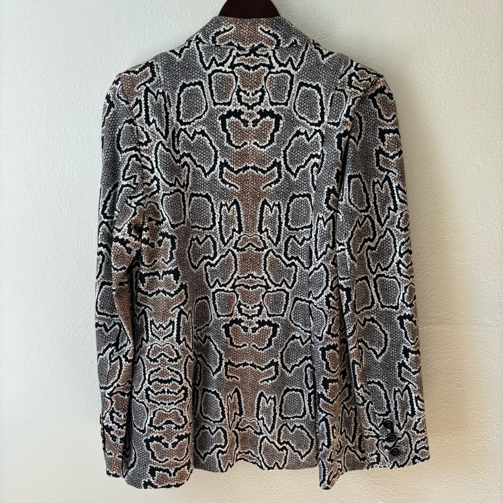 Cabi Python Snake Double Breasted Pocket Blazer I… - image 6